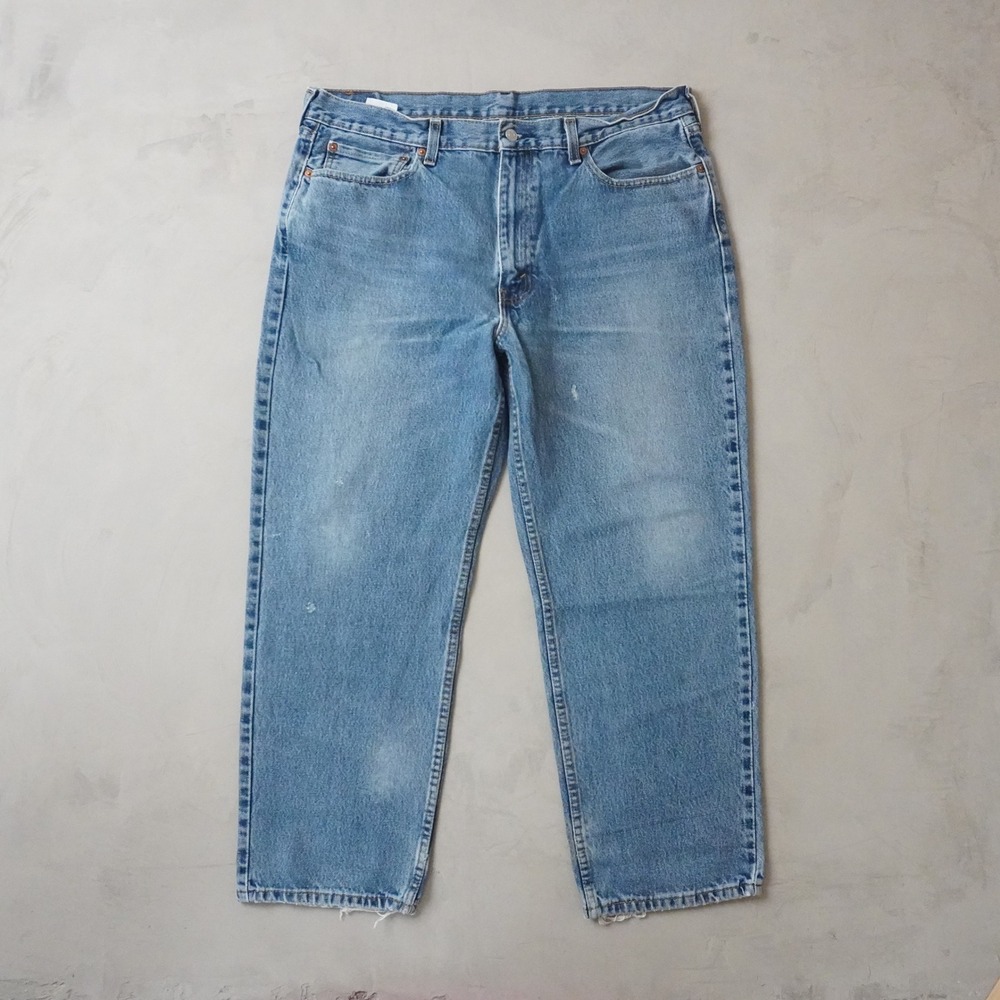 Levis 550 Relaxed Fit Jeans 38x29 Mens Light Wash Blue Denim 00550-4886